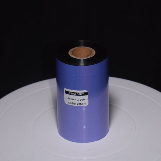 Cinta de Transferencia Térmica 110mm x 300m Cera Out