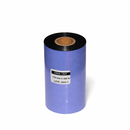 Cinta de Transferencia Térmica 110mm x 300m Cera Out
