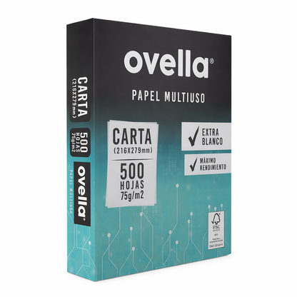 Resma Carta 75 gr 500 hojas