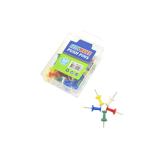 Caja Push Pins Selloffice 50 unidades