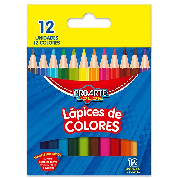 Caja de Lápices de Colores Pequeños 12 Unidades