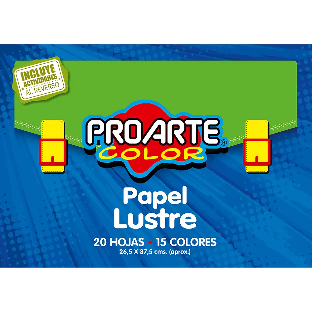CARPETA ARTE PAPEL LUSTRE 20 PLIEGOS