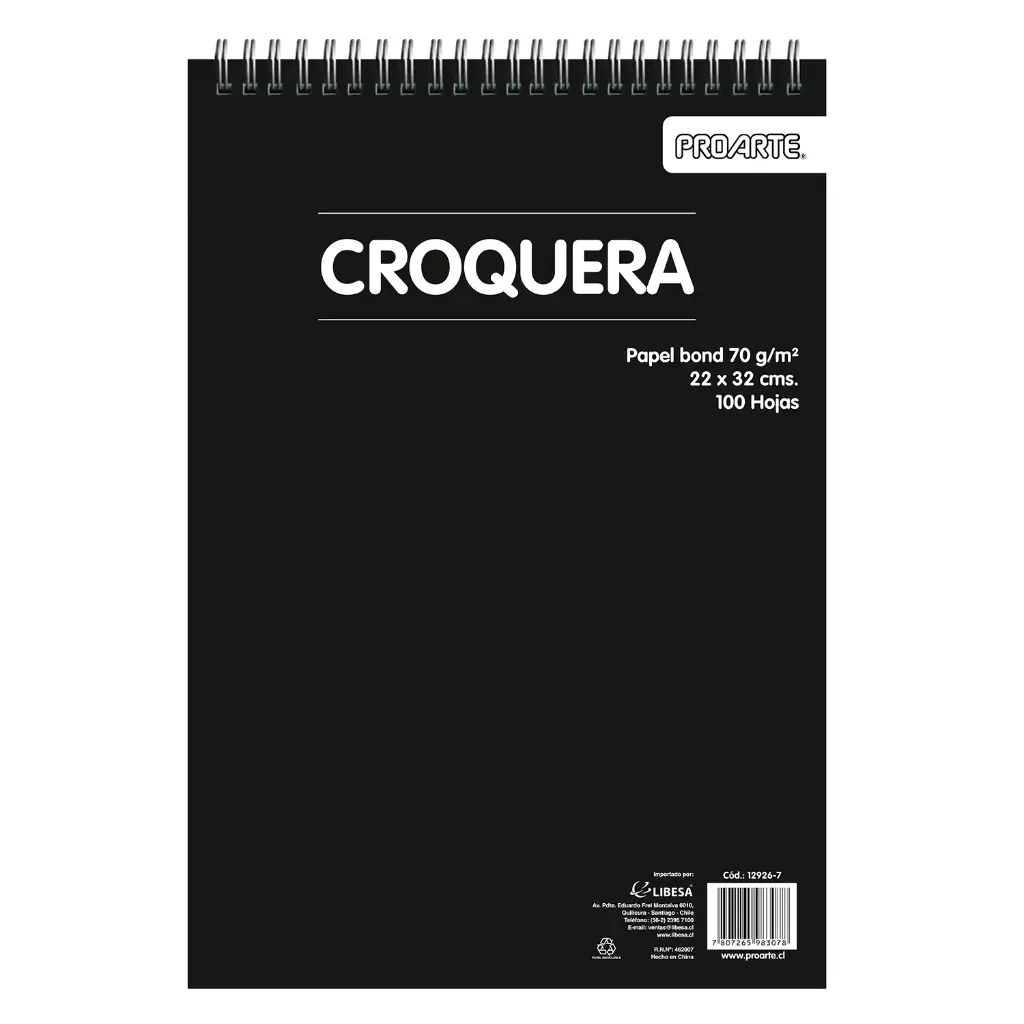 CROQUERA ESPIRAL OFI. 100 HJ IMAGIA.21X32 