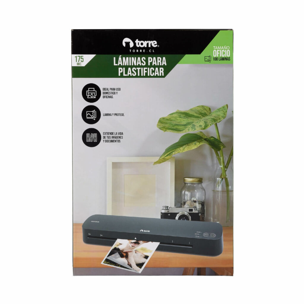 LAMINA TERMOL.OFICIO 7 229X368MM 175MC 100UD