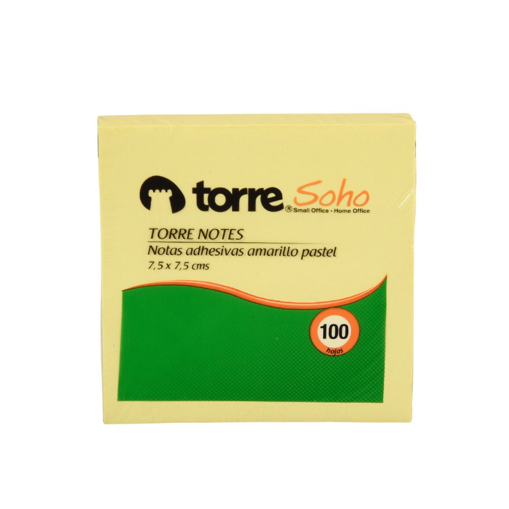 NOTA ADHESIVA MEDIANA AMARILLO 100 HJS