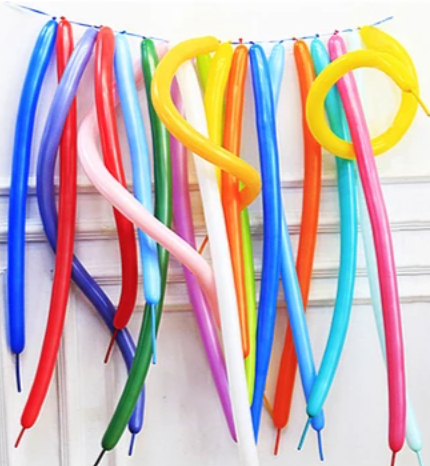 BOLSA DE GLOBOS LARGOS COLORES