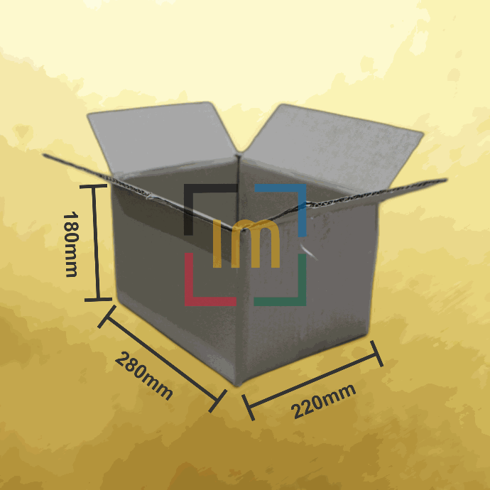 Caja de Cartón 280x220x180mm Pack 15 unidades