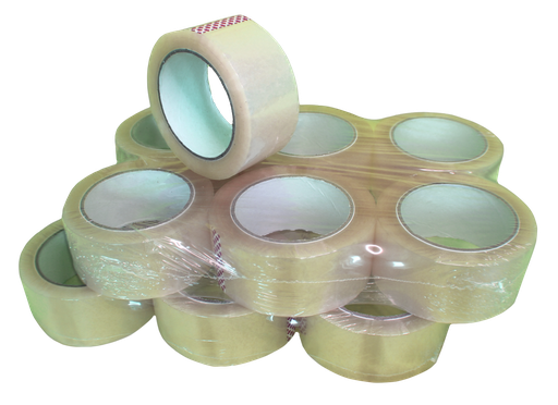 1 Caja 72 unidades Cinta Embalaje 48mm x 100m Transparente 40 micras