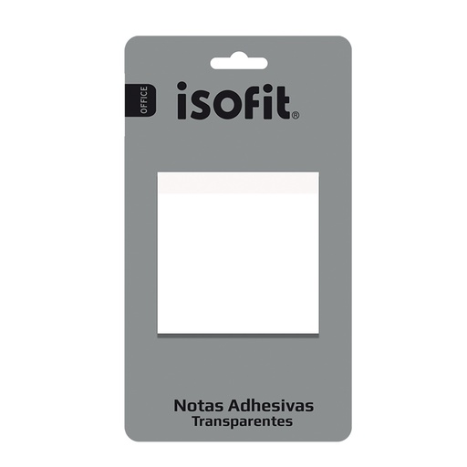 [NZ-010577] BLI. notas adhesivas transparentes ISOFIT 76x76 150H 