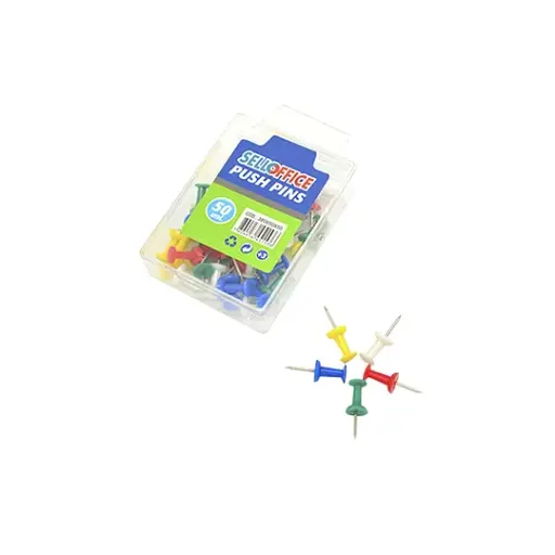 [NZ-01041] Caja Push Pins Selloffice 50 unidades