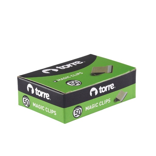 [24025] Caja Clips Mágicos 50 unidades Plateado 4,8mm