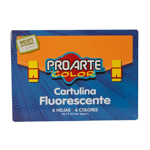 [13014-1] CARPETA ARTE CARTULINA FLUORECEN.IMAGIA 6HJS