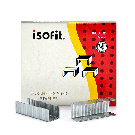 [28257-K] CORCHETES 23/12 DE 1000 RAPID PARA 90 HOJAS