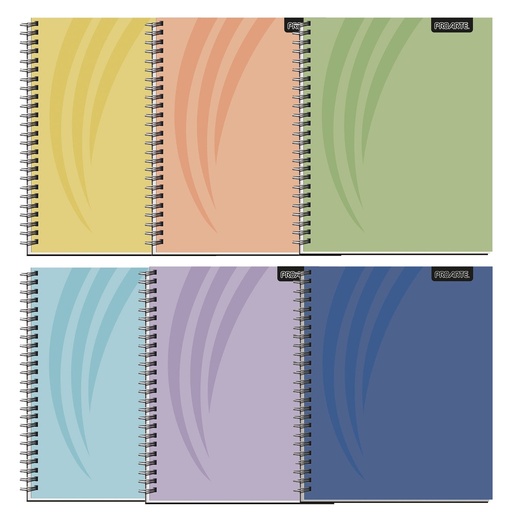 [36892-K] CUADERNO UNVERSITARIO MATEMATICA N° 7 100 HOJAS CON DISEÑOS DOBLE ESPIRAL TAPA DURA