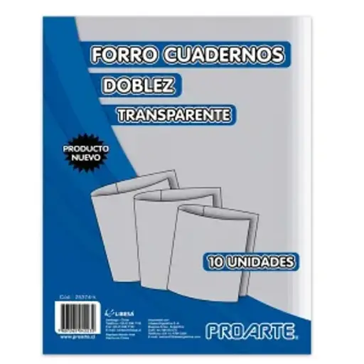 [25374-K] FORRO PLASTICO CUADERNO CHICO