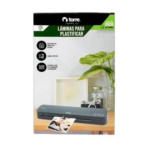 [32042] LAMINA TERMOL.OFICIO 5 229X368MM 125MC 100UD
