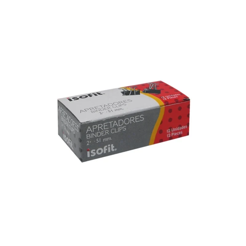 [9251-7] Caja Clip Doble Negro 51mm